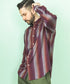 MR.OLIVE/RAYON TWILL STRIPE / REGULAR COLLAR SHIRT ミスターオリーブ/レーヨンツイルストライプ / レギュラーカラーシャツ